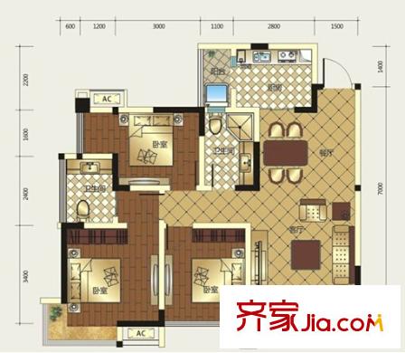 城南新村戶型圖4