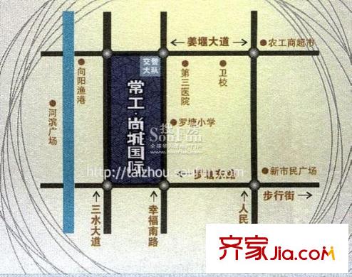 常工尚城國際交通圖區(qū)位圖