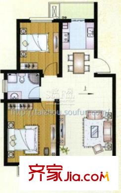 錦東花苑戶型圖A1頂樓復(fù)式1 