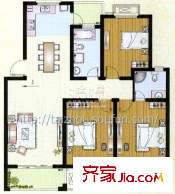 錦東花苑戶型圖C1頂樓復(fù)式 