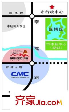 東方小鎮(zhèn)區(qū)位圖