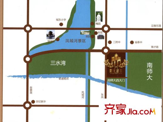 陽(yáng)光國(guó)賓1號(hào)交通圖