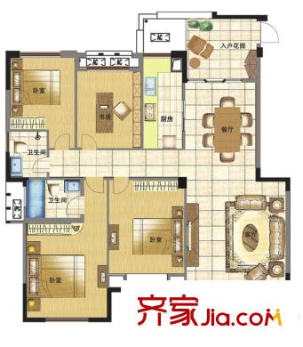 新世紀花園戶型圖戶型A 