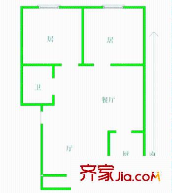 試采宿舍 2室 戶型圖