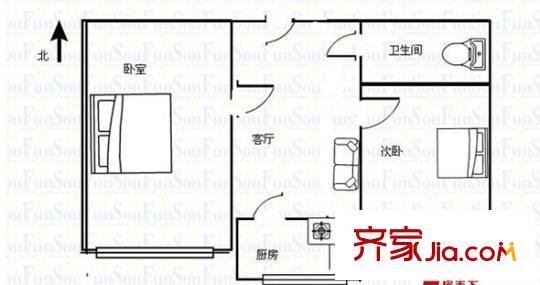 青年北路小區(qū)戶型圖青年北路 戶型圖4 