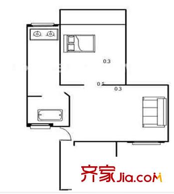 青年北路小區(qū)戶型圖青年北路 戶型圖3 