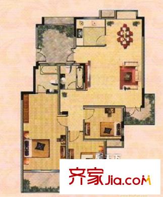 稅務(wù)橋西街小區(qū)戶型圖3 