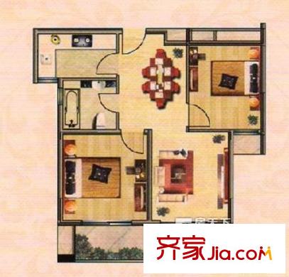 稅務(wù)橋西街小區(qū)戶型圖2 