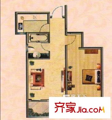 稅務(wù)橋西街小區(qū)戶型圖1 