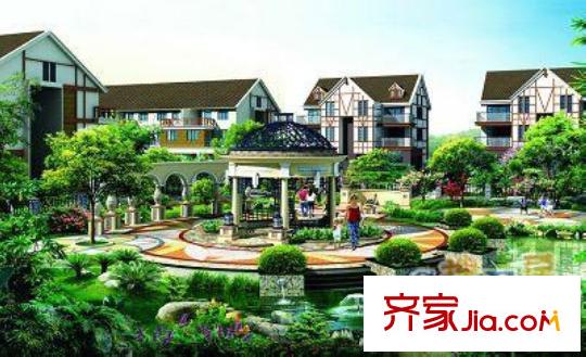 時代花園戶型圖中心景觀 