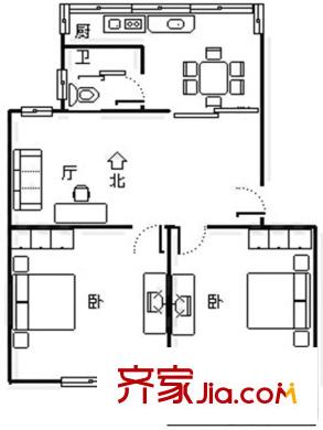 鴻發(fā)小區(qū) 0室 戶型圖