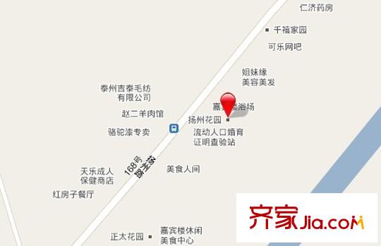 揚(yáng)州花園交通圖