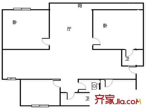 鴻發(fā)小區(qū) 0室 戶型圖
