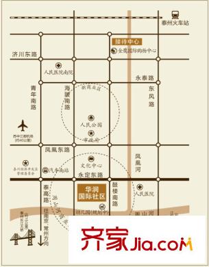 華潤(rùn)中心小區(qū)區(qū)位圖