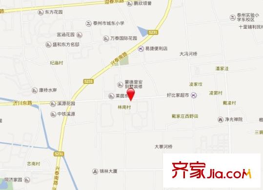 紫東花苑交通圖區(qū)位圖