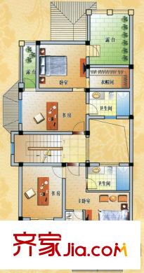 友誼花園戶型圖p-3二層平面圖 