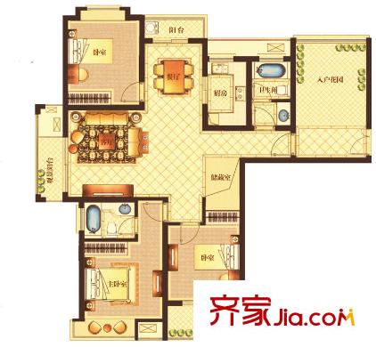 迎春路住宅區(qū)戶型圖14-德馳金郡戶型單頁正面G2 
