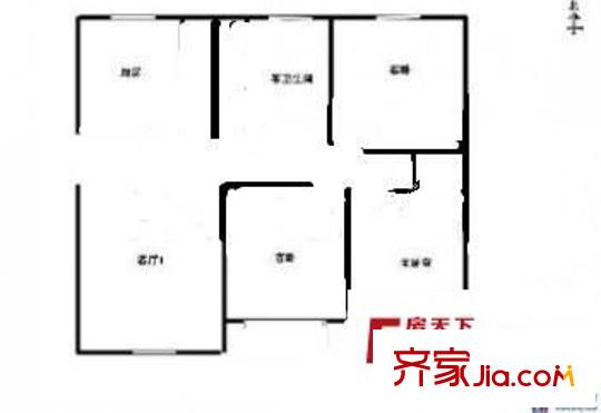 玉河花園 4室 戶型圖