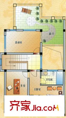 友誼花園戶型圖p-3三層平面圖 