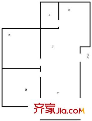 千禧家園戶型圖2居戶型圖 2室