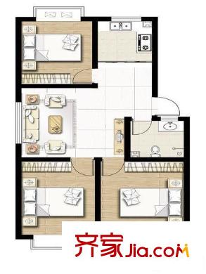 千禧家園戶型圖3居戶型圖 3室