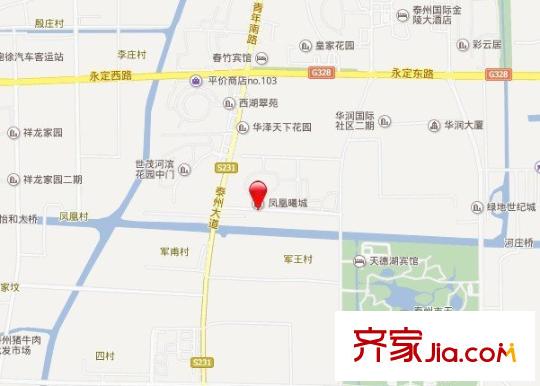 鳳凰曦城交通圖區(qū)位圖