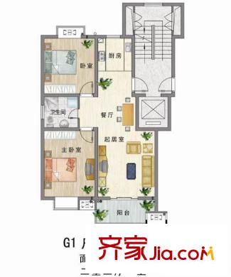 蘇房佳園戶型圖3 