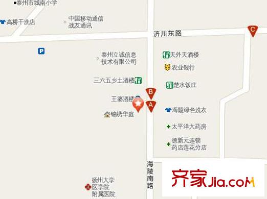 錦繡華庭交通圖