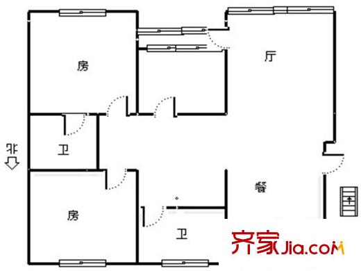 溢景園 0室 戶型圖