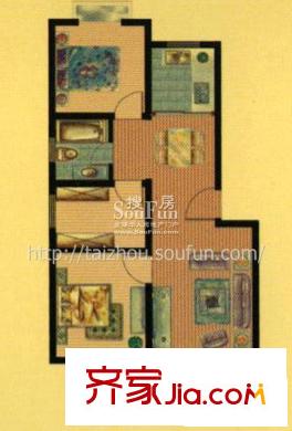 陽(yáng)光新城戶(hù)型圖A1 2室2廳1衛(wèi)1廚