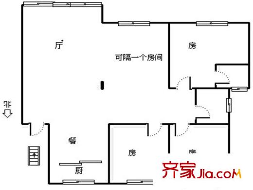 溢景園 0室 戶型圖
