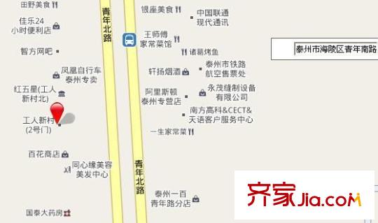工人新村交通圖個(gè)人新村