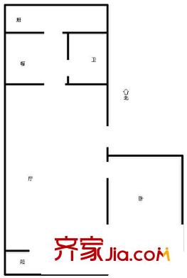 安居苑戶型圖1居戶型圖 1室1廳1衛(wèi)1廚