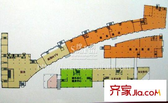 鵬欣麗都戶型圖上海風(fēng)情_三層商鋪平面圖 