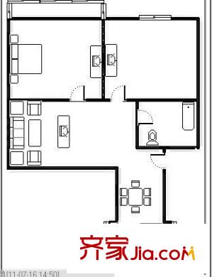安居苑 2室 戶型圖