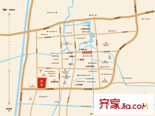 絲綢之路?泰州廣場(chǎng)區(qū)位圖