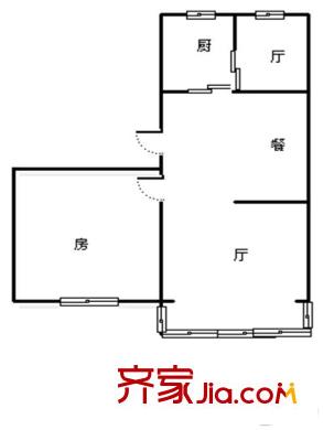 興業(yè)小區(qū) 2室 戶型圖