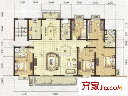 興業(yè)小區(qū) 5室 戶型圖