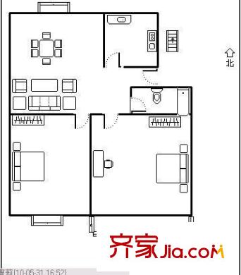 西湖翠苑戶型圖西湖翠園 2室 戶型圖 2室1廳1衛(wèi)1廚