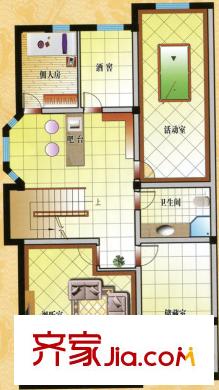 明珠花園戶(hù)型圖p-4地下室平面圖 