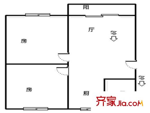 蓮花三區(qū) 0室 戶型圖