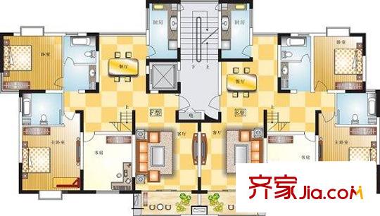 蘇源花園戶型圖戶型1 