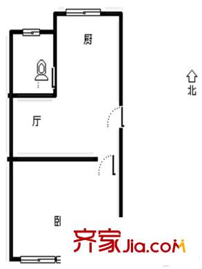 興業(yè)小區(qū) 1室 戶型圖