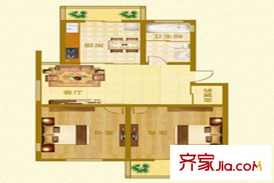 和睦佳園89.84 2室2廳1衛(wèi)