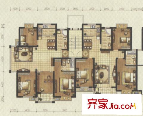 府西人家C戶型 4室2廳2衛(wèi)1廚