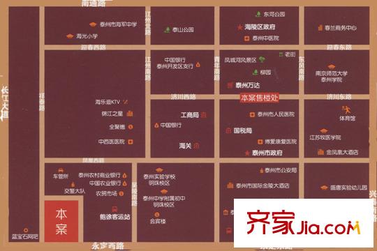 絲綢之路?泰州廣場(chǎng)區(qū)位圖