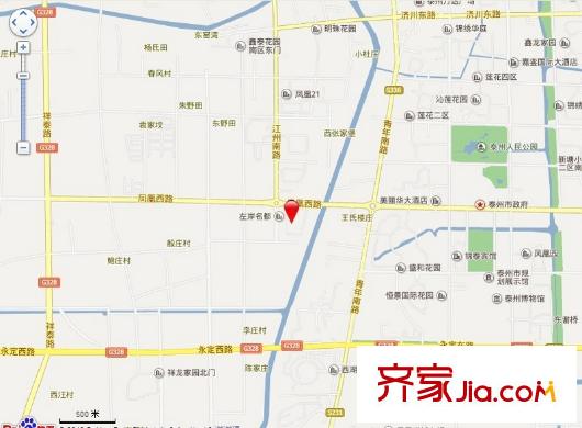 左岸名都交通坐標(biāo)