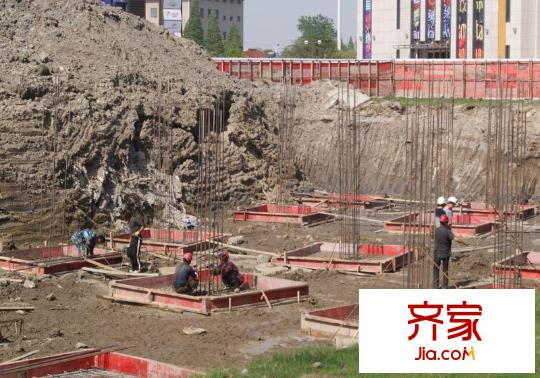 泰州萬達(dá)廣場(chǎng)施工進(jìn)度播報(bào)（2012.4.27）