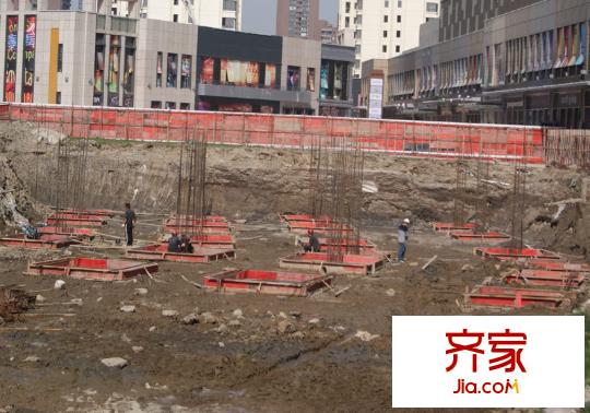 泰州萬達(dá)廣場(chǎng)施工進(jìn)度播報(bào)（2012.4.27）