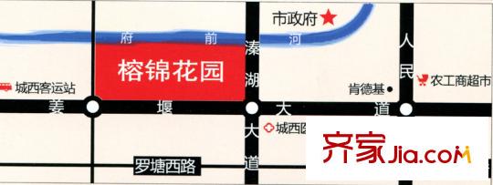 榕錦花園區(qū)位圖